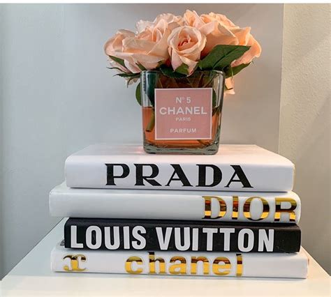 chanel books decor|book fashion home Chanel.